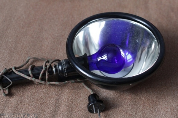 Лампа Минина с голубой лампочкой