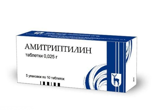 Препарат амитриптилин в виде таблеток